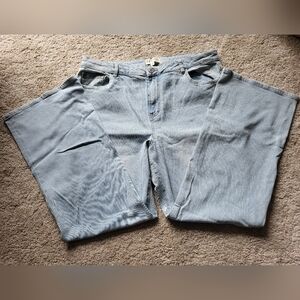 Eloquii Light Blue Wide Leg Jeans